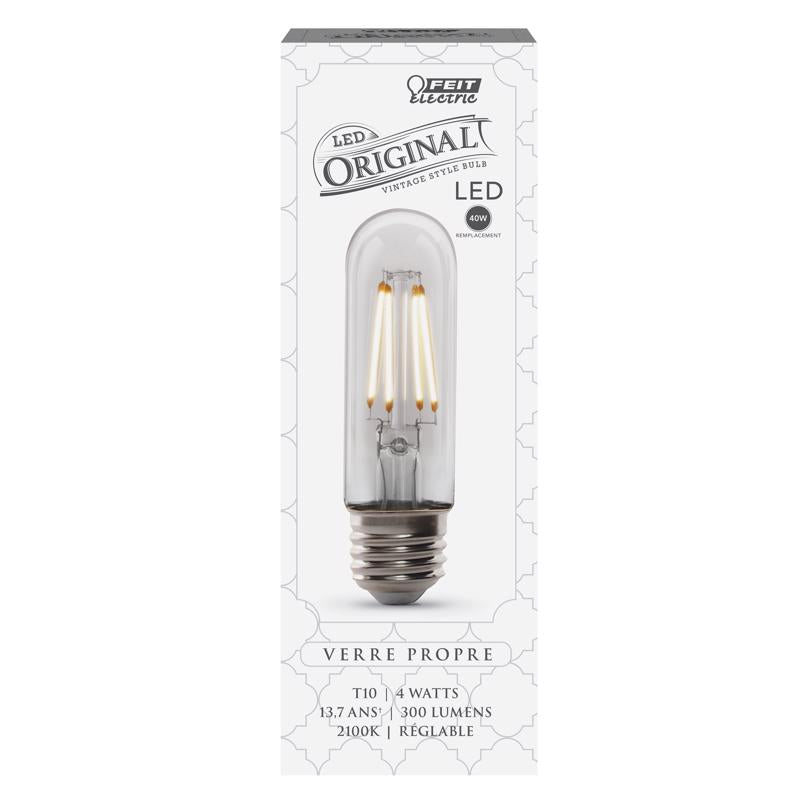 Feit T10 E26 (Medium) LED Bulb Soft White 40 Watt Equivalence