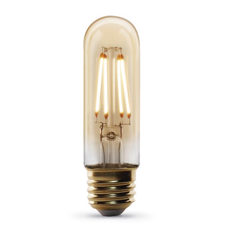 Feit T10 E26 (Medium) LED Bulb Amber 40 Watt Equivalence