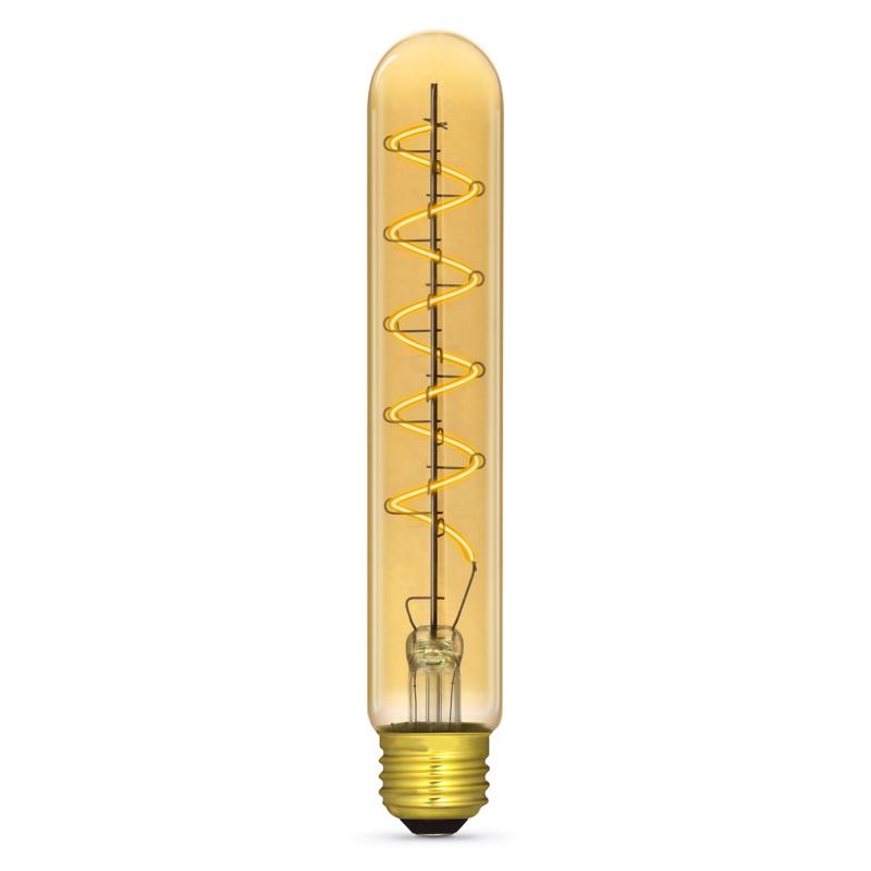 Feit T10 E26 (Medium) LED Bulb Amber 40 Watt Equivalence