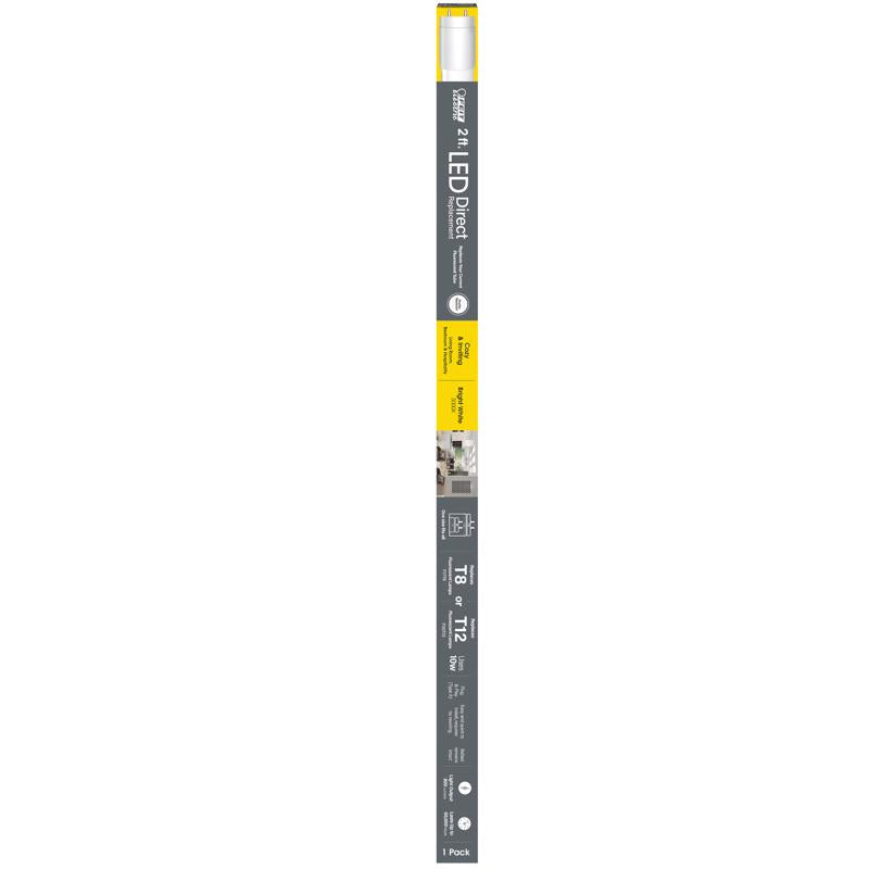 Feit Plug & Play T8 and T12 Warm White 23.9 in. G13 Linear LED Bulb 20 Watt Equivalence