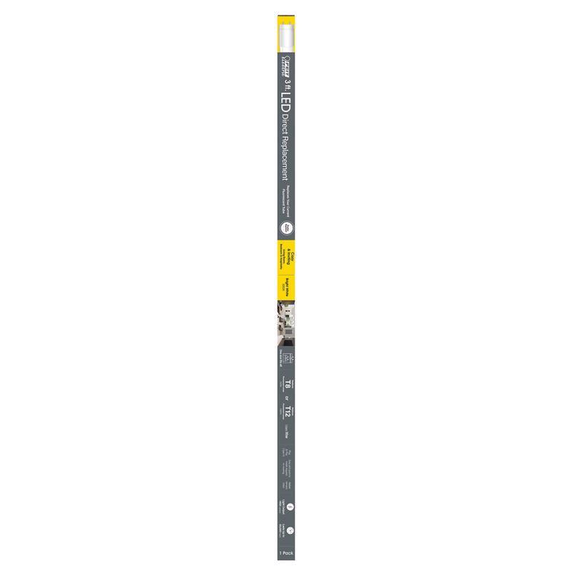 Feit Plug & Play T8 and T12 Warm White 35.9 in. G13 Linear LED Bulb 12 Watt Equivalence