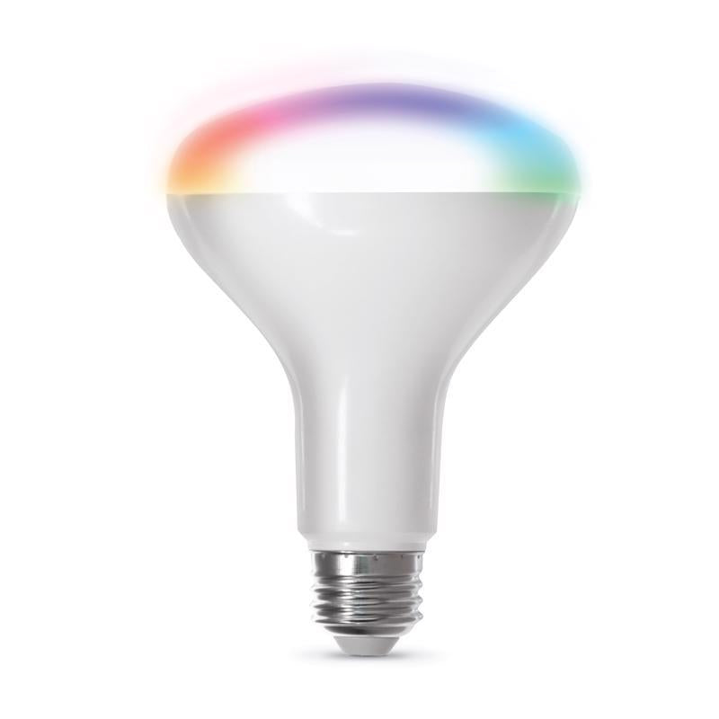 Feit Smart Home BR30 E26 (Medium) Smart-Enabled LED Bulb Color Changing 65 Watt Equivalence