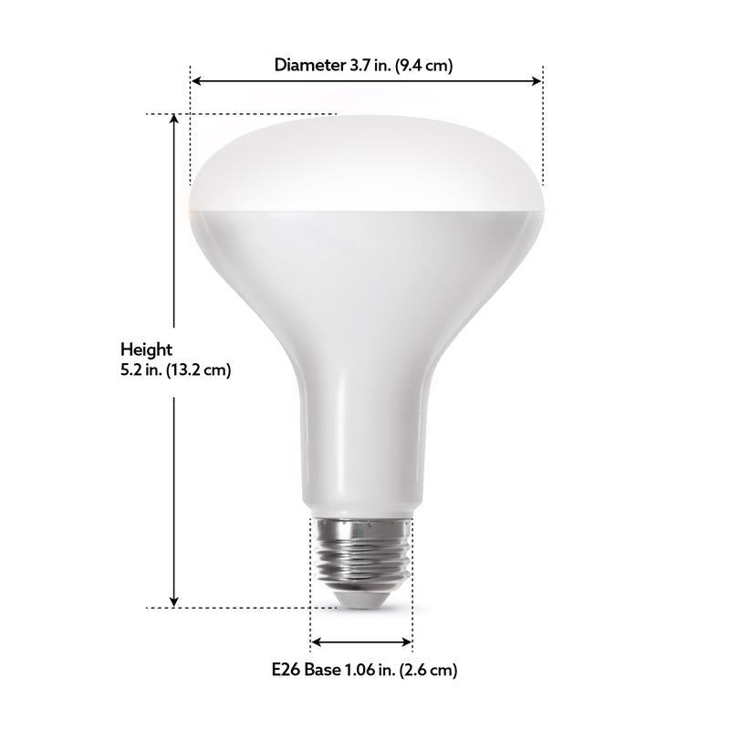 Feit Smart Home BR30 E26 (Medium) Smart-Enabled LED Bulb Color Changing 65 Watt Equivalence