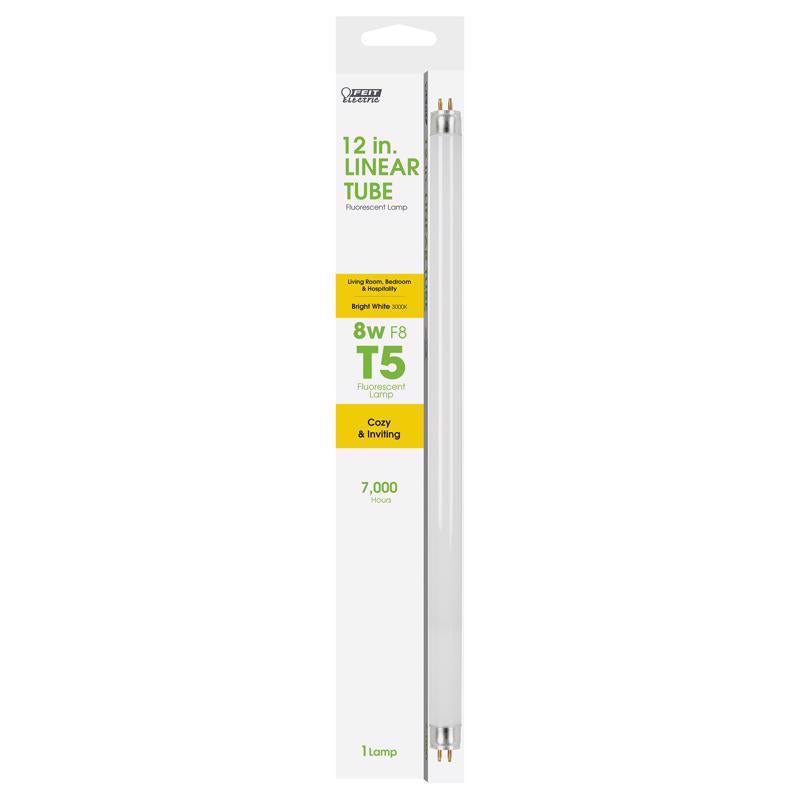 Feit Legacy Bulbs 8 W T5 0.6 in. D X 12 in. L Fluorescent Bulb Bright White Linear 3000 K
