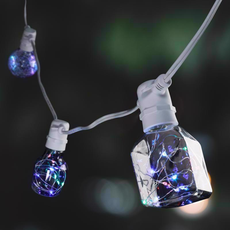 Feit G25 E26 (Medium) LED Bulb Multi-Colored 1 Watt Equivalence