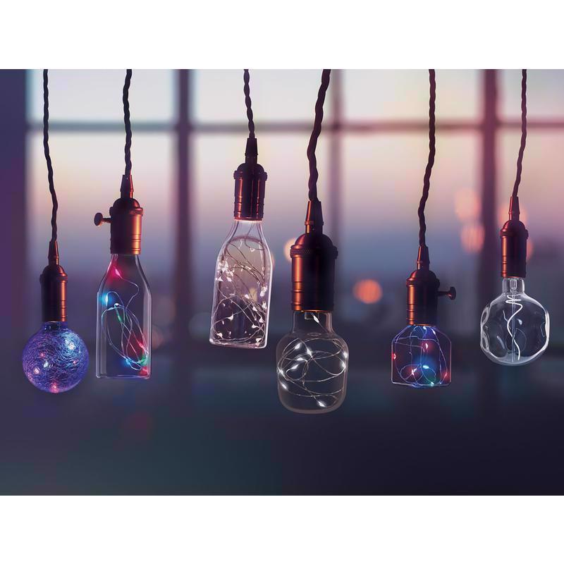 Feit G25 E26 (Medium) LED Bulb Multi-Colored 1 Watt Equivalence