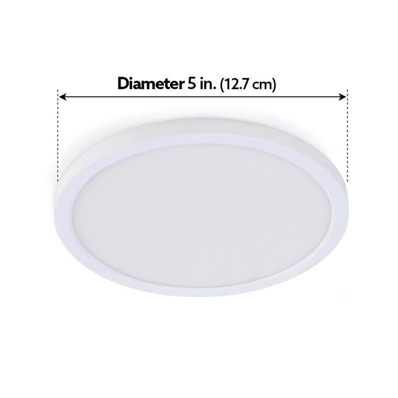 Feit EDGELIT Frost White 4 in. W Aluminum LED Retrofit Recessed Lighting 6.5 W