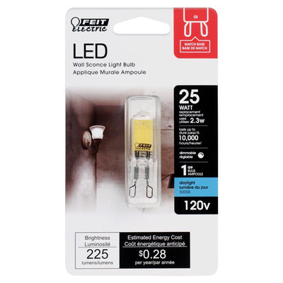 Feit T4 G9 LED Bulb Daylight 25 Watt Equivalence