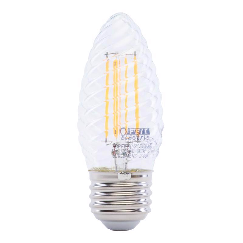 Feit F15 E26 (Medium) Post Lantern LED Bulb Soft White 60 Watt Equivalence