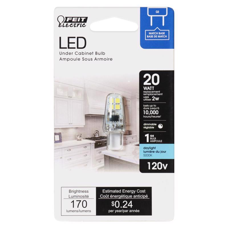 Feit T4 G8 LED Bulb Daylight 20 Watt Equivalence