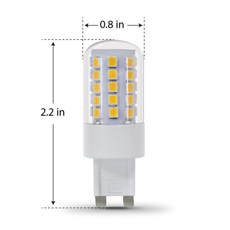 Feit T4 Bi-Pin LED Bulb Warm White 40 Watt Equivalence