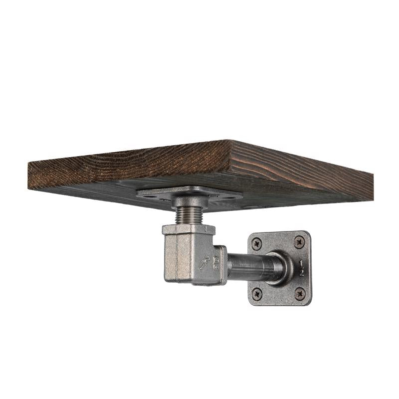 8 in. W X 8 in. D Black Wood Boulder Shelf Kit