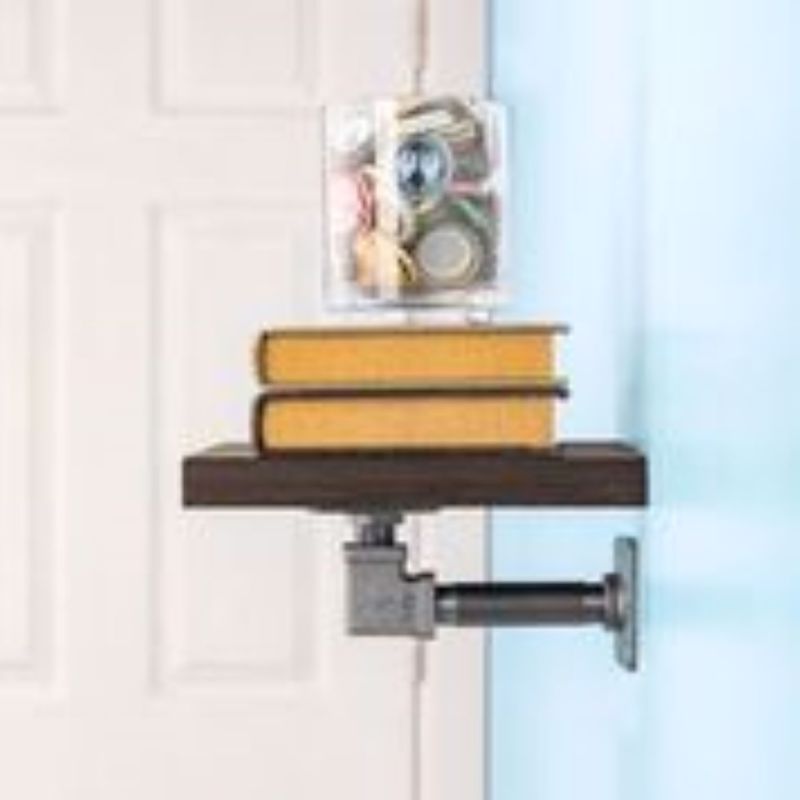7-1/4 in. W X 8 in. D Brown Wood Shelf