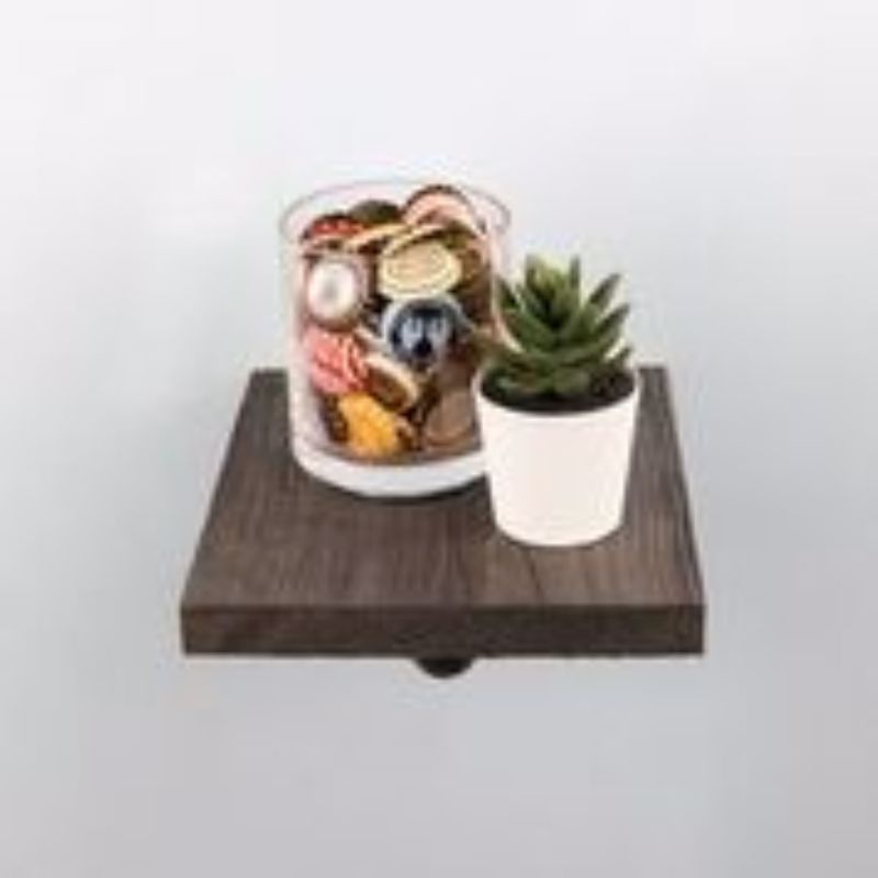 7-1/4 in. W X 8 in. D Brown Wood Shelf