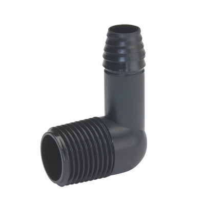 B&K 1/2 in. Barb each X 1/2 in. D MPT Poly Elbow