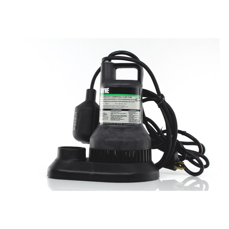 Wayne 1/3 HP 3,000 gph Thermoplastic Tethered Float Switch AC Sump Pump 8 ft.