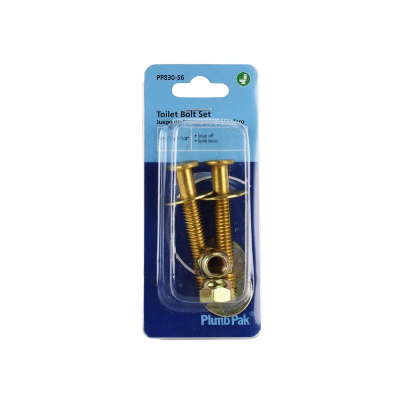 Plumb Pak Toilet Bolt Set Antique Brass For Universal