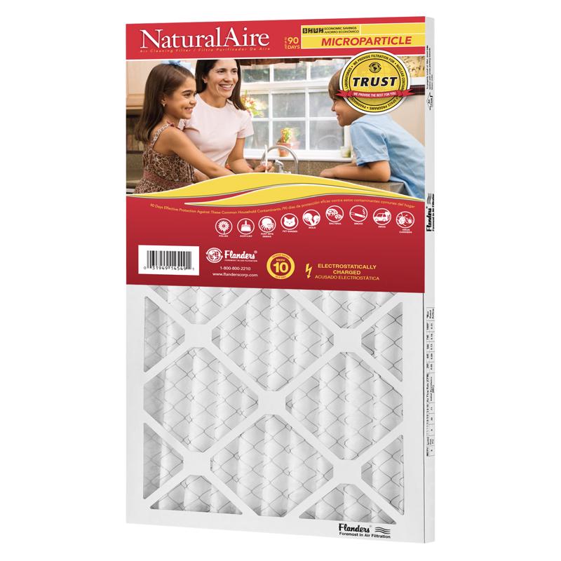 NaturalAire 20 in. W X 25 in. H X 1 in. Synthetic 10 MERV Pleated Microparticle Air Filter
