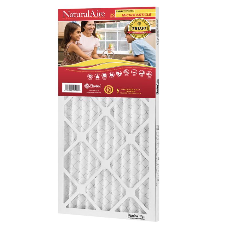 NaturalAire 16 in. W X 25 in. H X 1 in. Synthetic 10 MERV Pleated Microparticle Air Filter
