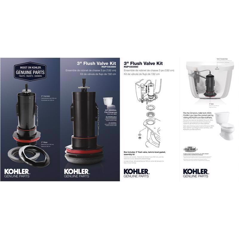 Kohler Canister Flush Valve Kit For Kohler