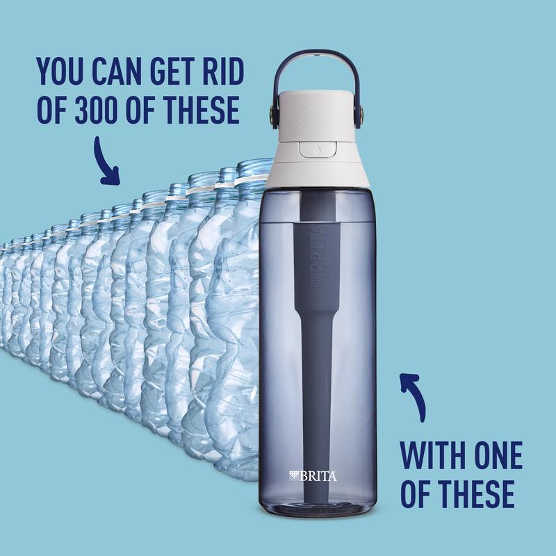 Brita Premium 26 oz Night Sky BPA Free Filtered Water Bottle