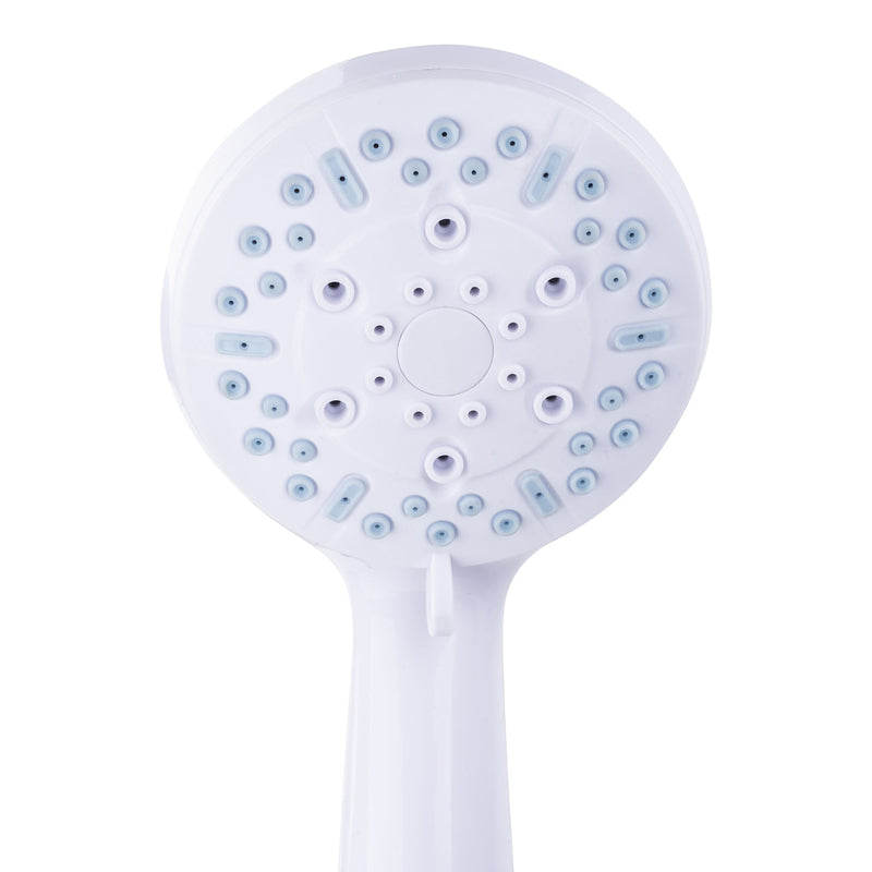 Homewerks White Plastic 3 settings Handheld Showerhead 1.8 gpm