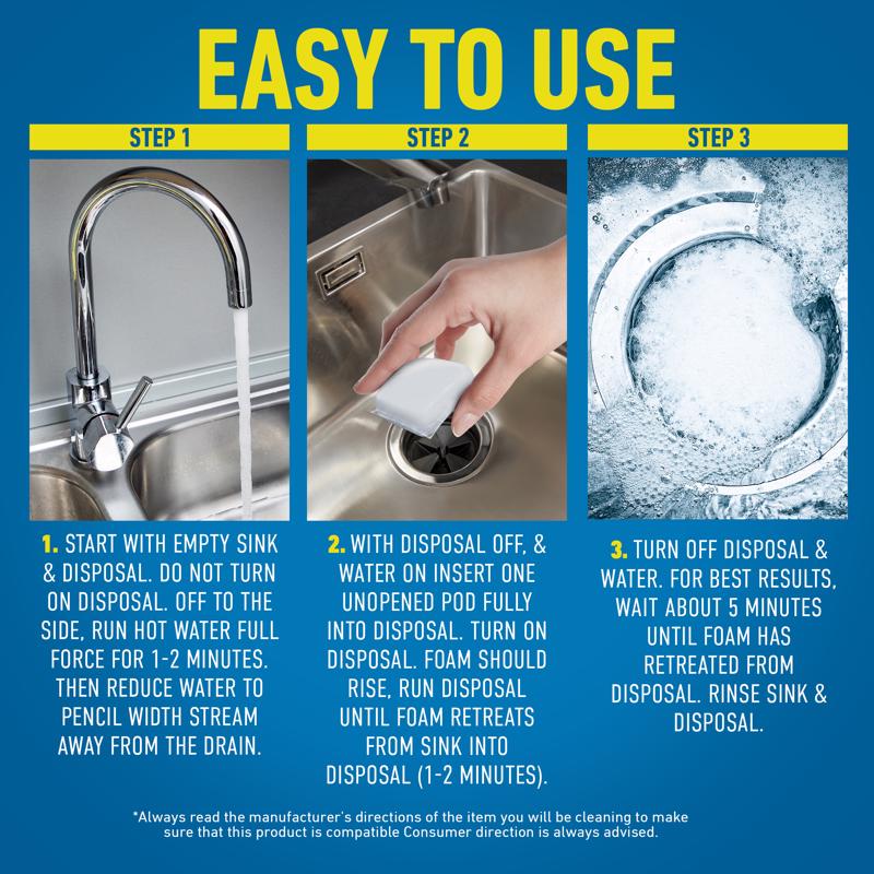 CLR Brands Fresh Scent Garbage Disposal Cleaner 5 ct Tablets