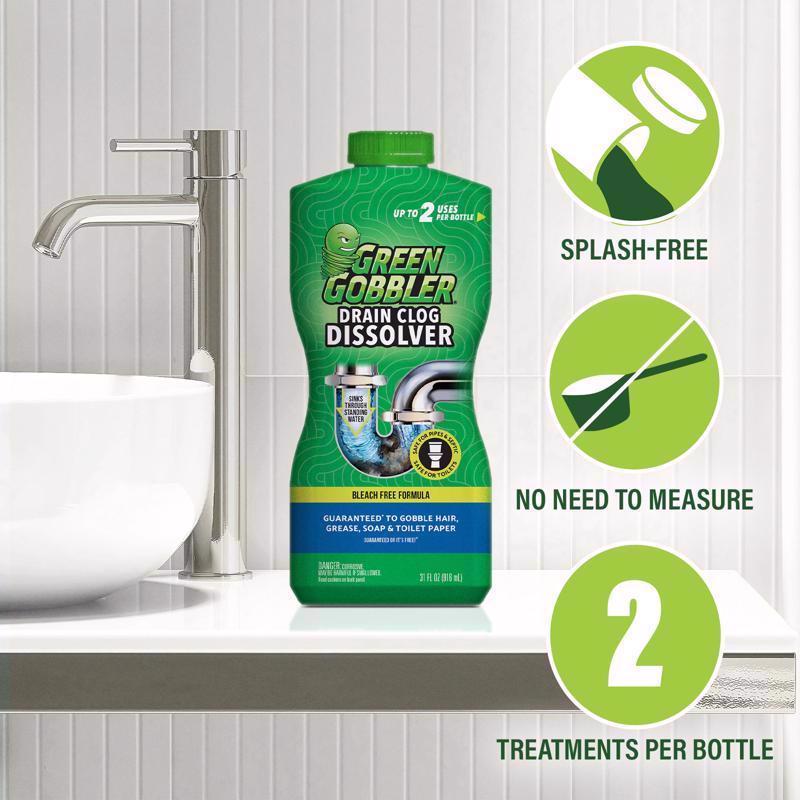Green Gobbler Liquid Drain Clog Remover 31 oz