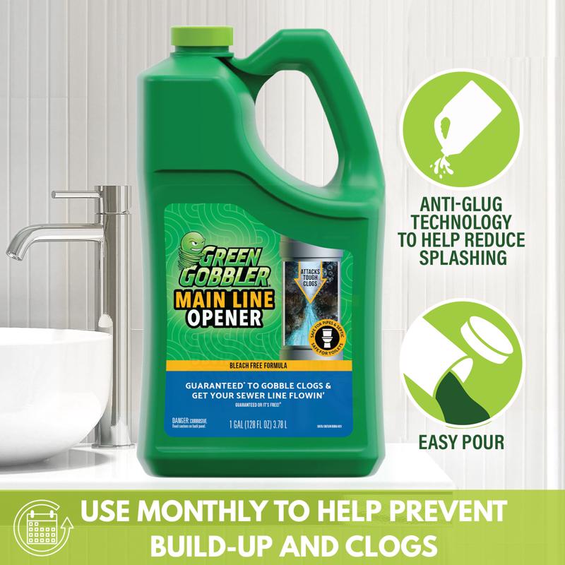 Green Gobbler Liquid Main Line Cleaner 128 oz