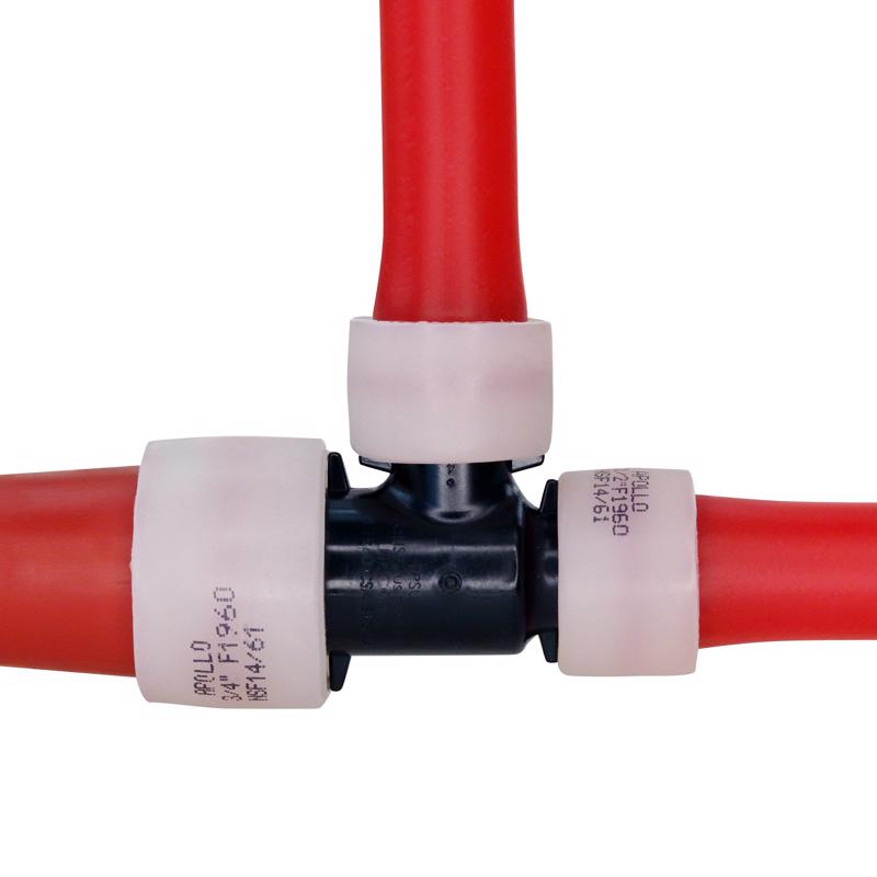 Apollo 3/4 in. Expansion PEX in to X 1/2 in. D Barb Poly Alloy Reducing Tee