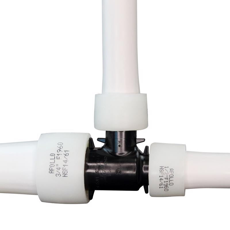 Apollo 3/4 in. Expansion PEX in to X 1/2 in. D Barb Poly Alloy Reducing Tee