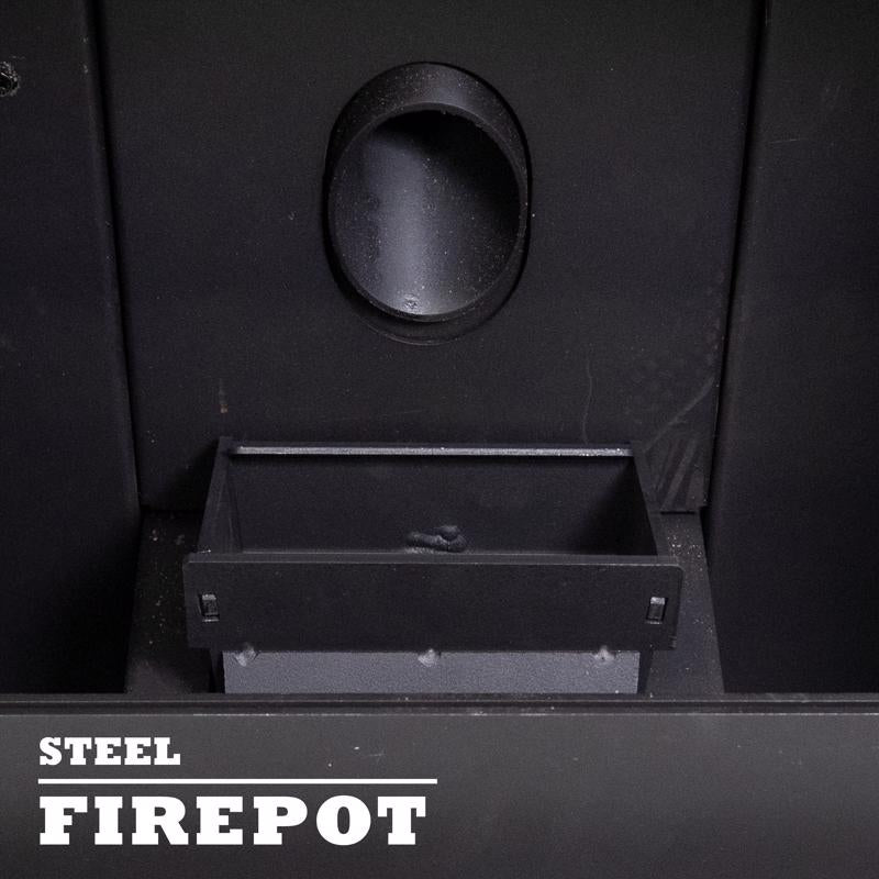 Cleveland Iron Works EPA Certified 2500 sq ft Wood Pellet Stove 130 lb. cap. Hopper