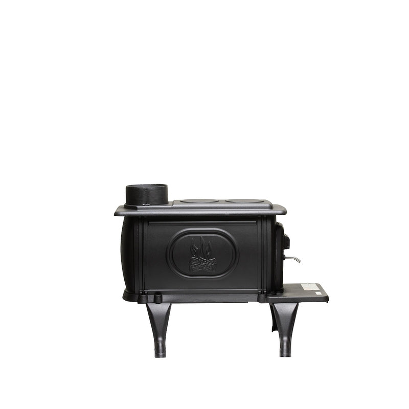 US Stove Log Wood EPA Certified 900 sq ft Vintage Wood Burning Stove
