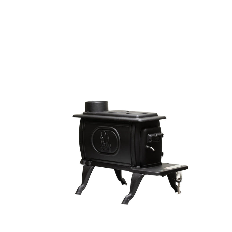US Stove Log Wood EPA Certified 900 sq ft Vintage Wood Burning Stove