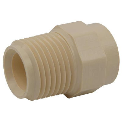 Charlotte Pipe FlowGuard Schedule 40 1/2 in. Socket X 1/2 in. D MNPT CPVC Adapter