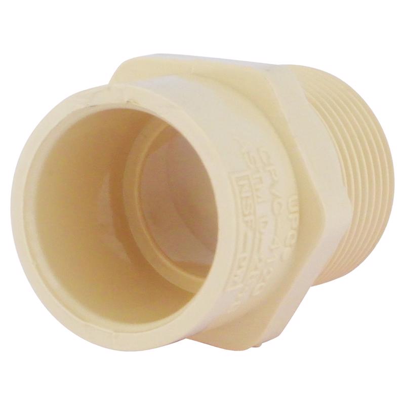 Charlotte Pipe FlowGuard Schedule 40 3/4 in. Socket X 3/4 in. D MNPT CPVC Adapter