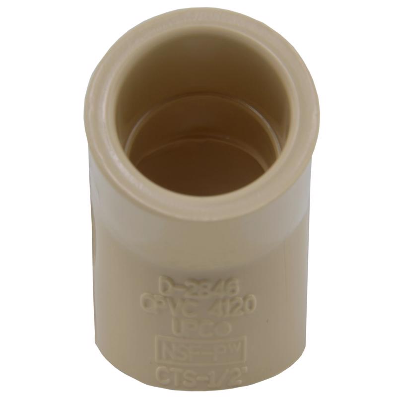 Charlotte Pipe 1/2 in. Socket X 1/2 in. D Socket CPVC 45 Degree Elbow