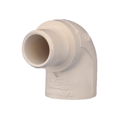 Charlotte Pipe 1/2 in. Spigot X 1/2 in. D Socket CPVC 90 Degree Street Elbow