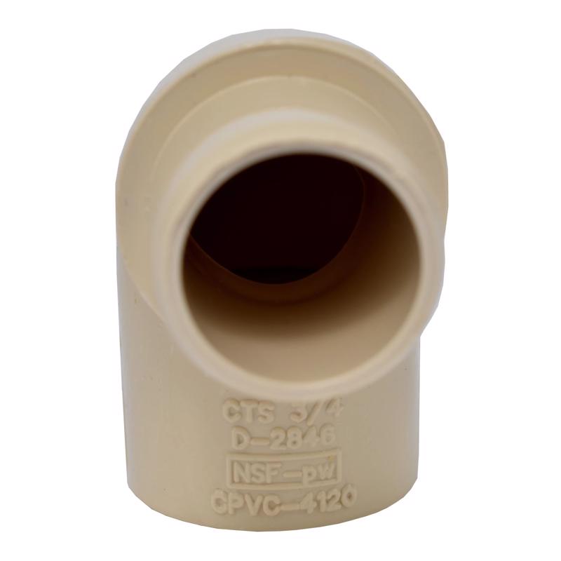 Charlotte Pipe 3/4 in. Spigot X 3/4 in. D Socket CPVC 90 Degree Street Elbow