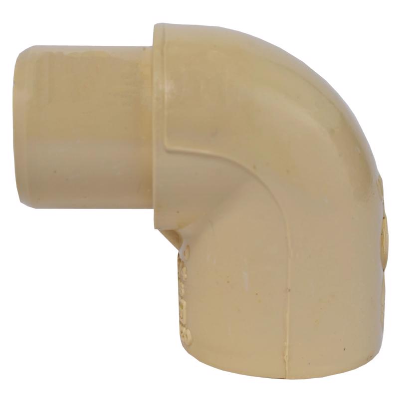 Charlotte Pipe 3/4 in. Spigot X 3/4 in. D Socket CPVC 90 Degree Street Elbow