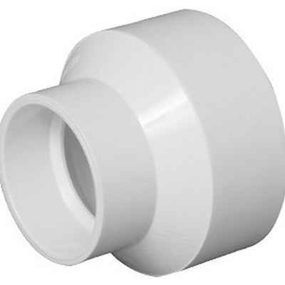 Charlotte Pipe Schedule 40 4 in. Hub X 2 in. D Hub PVC Reducing Coupling