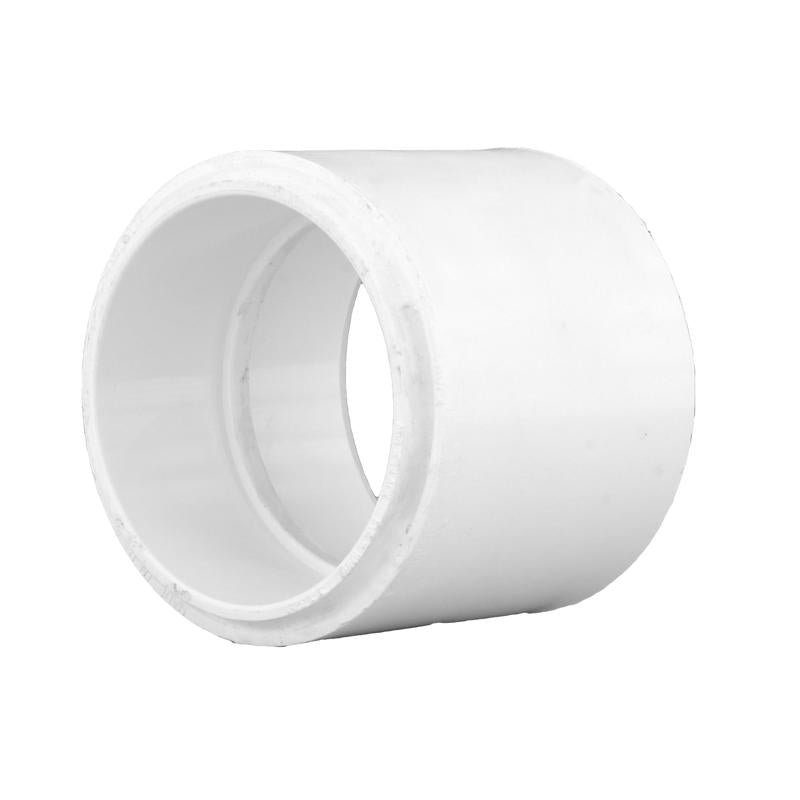Charlotte Pipe 4 in. Hub X 4 in. D Hub PVC Coupling