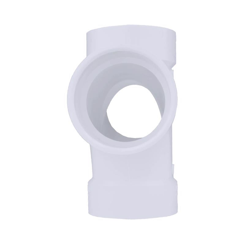 Charlotte Pipe Schedule 40 2 in. Hub X 2 in. D Hub PVC Double Sanitary Tee