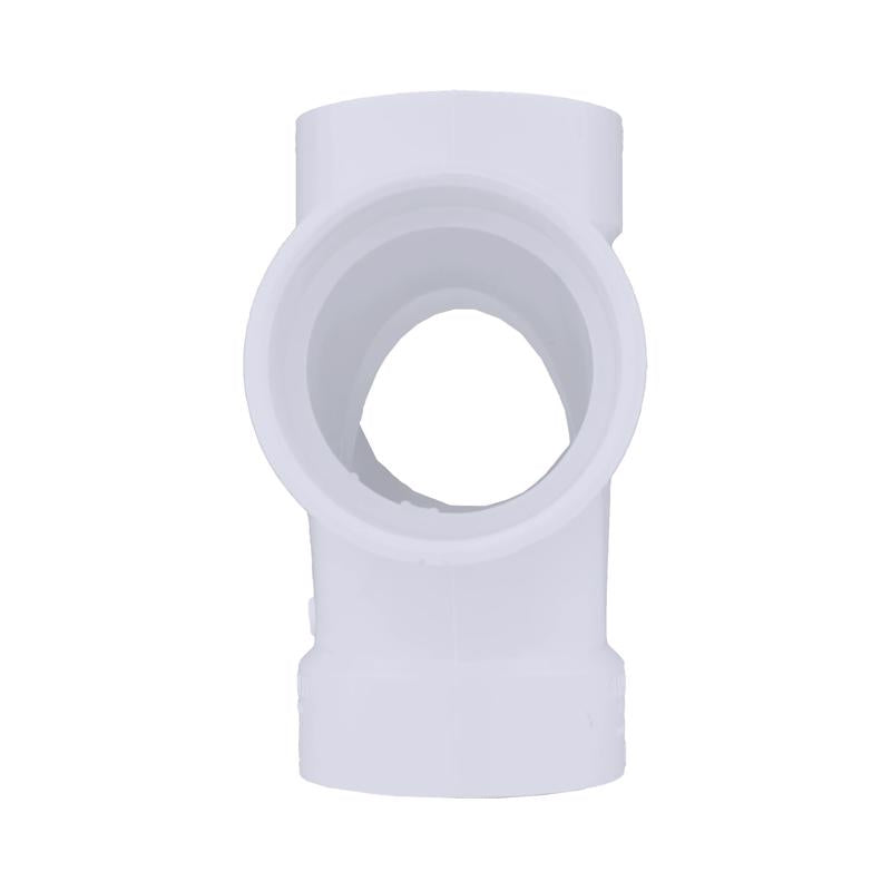 Charlotte Pipe Schedule 40 2 in. Hub X 2 in. D Hub PVC Double Sanitary Tee