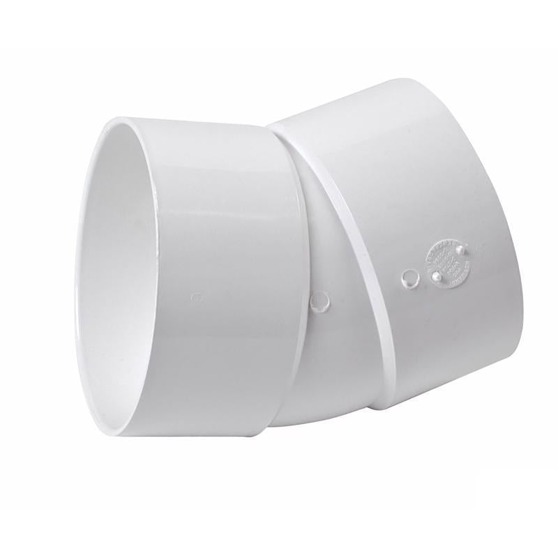 NDS Schedule 35 6 in. Hub each X 6 in. D Hub PVC Elbow