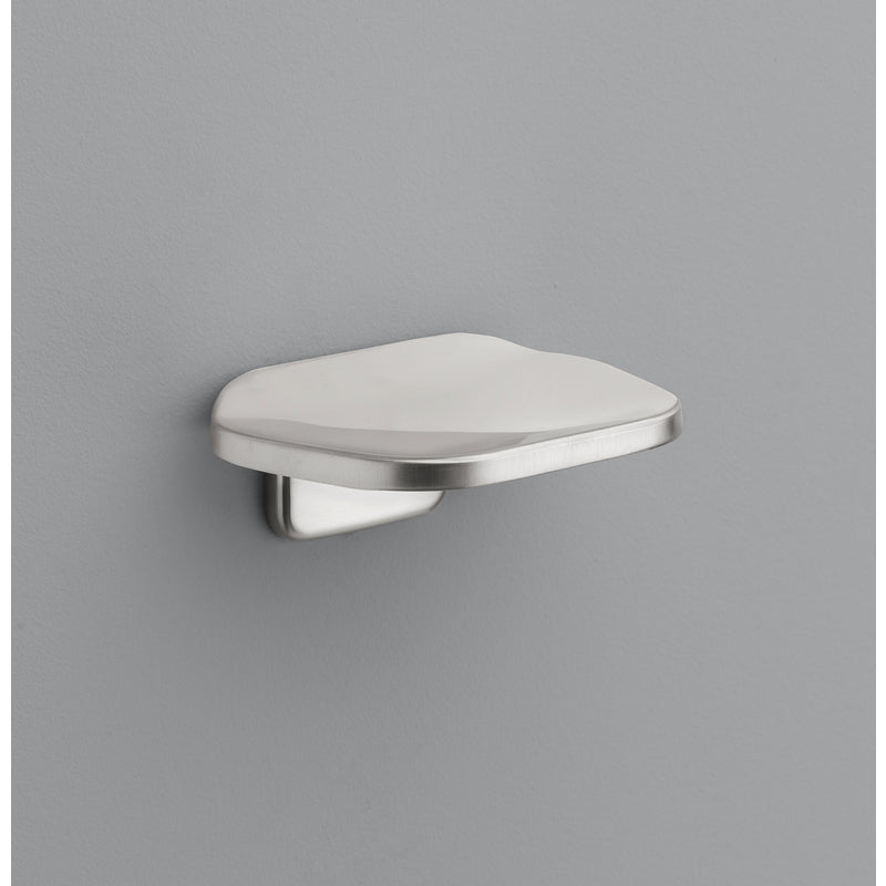 Oakbrook Collection Brushed Nickel Silver Die Cast Zinc Soap Dish