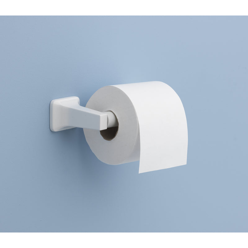 Oakbrook Collection Satin White Toilet Paper Holder