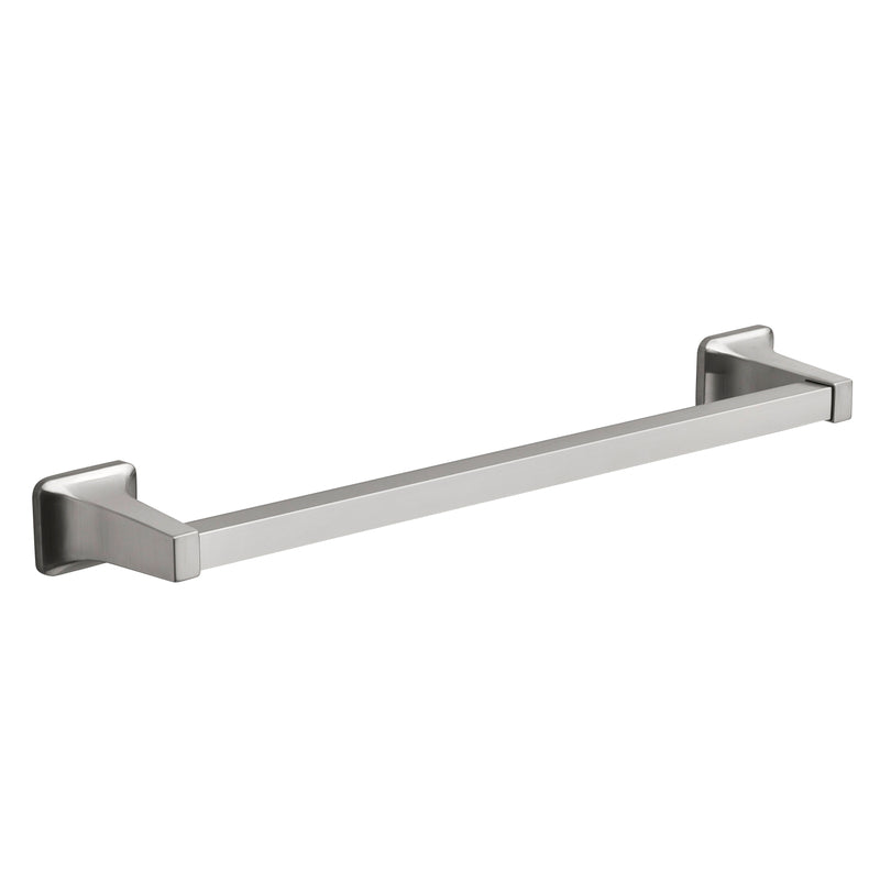 Oakbrook Collection Brushed Nickel Towel Bar 18 in. L Die Cast Zinc