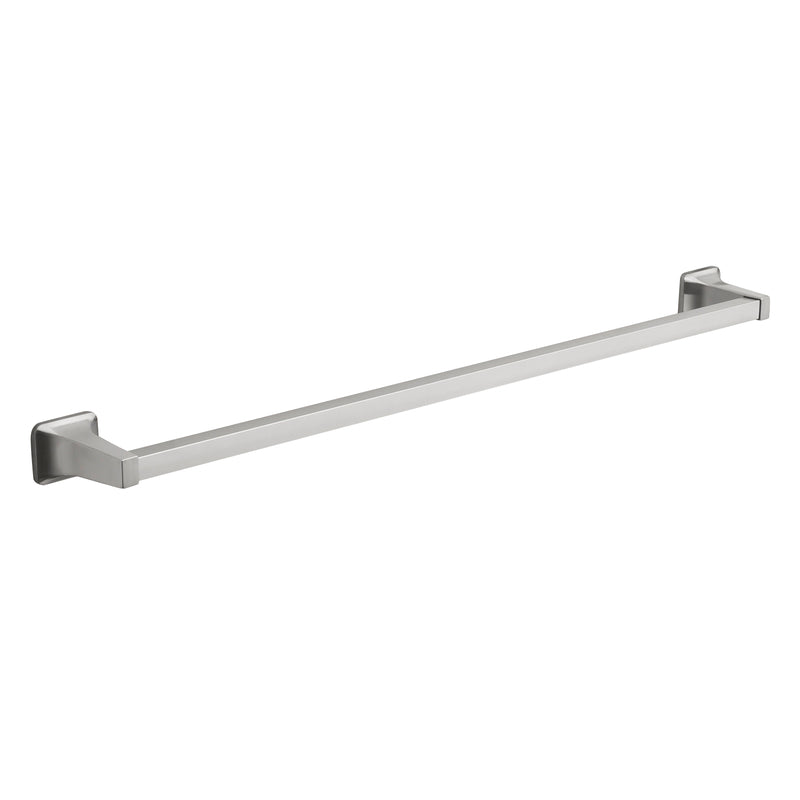 Oakbrook Collection Brushed Nickel Towel Bar 30 in. L Die Cast Zinc