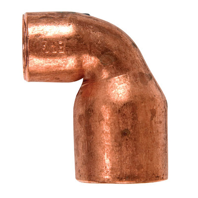 NIBCO 3/4 in. Sweat X 1/2 in. D Sweat Copper 90 Degree Elbow